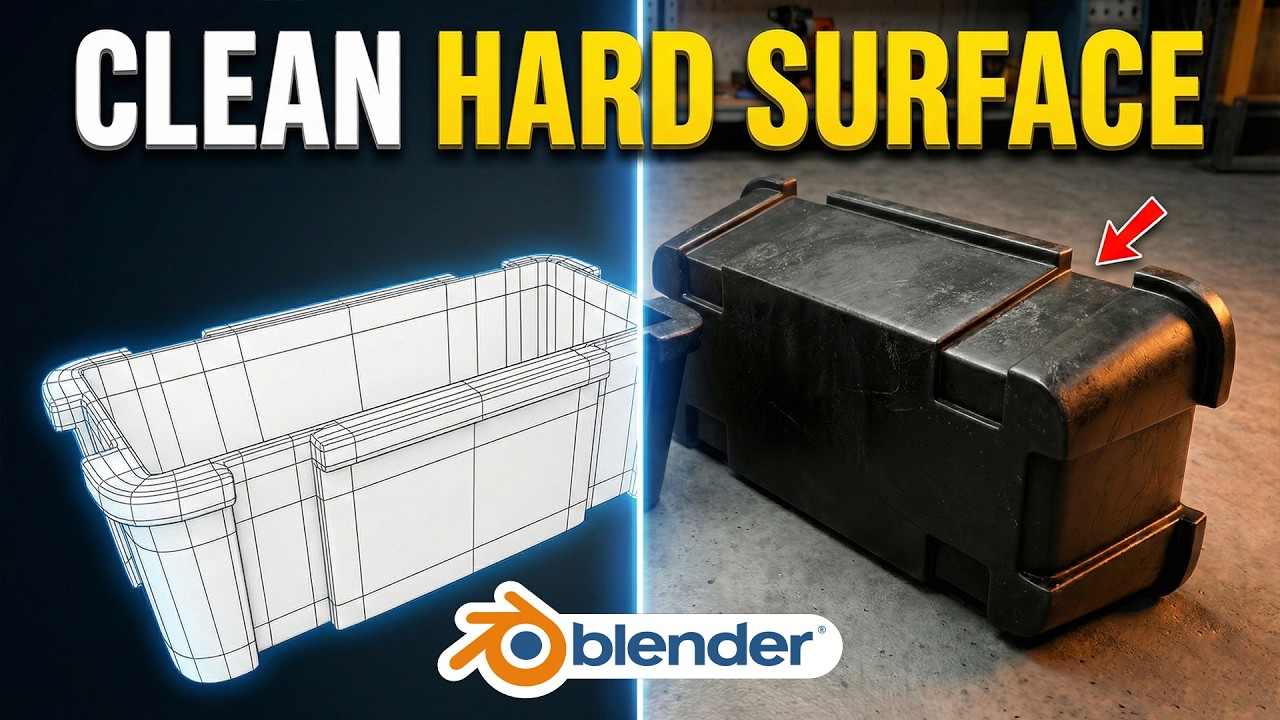 Blender Hard Surface Modeling Tutorial | Clean Topology Workflow