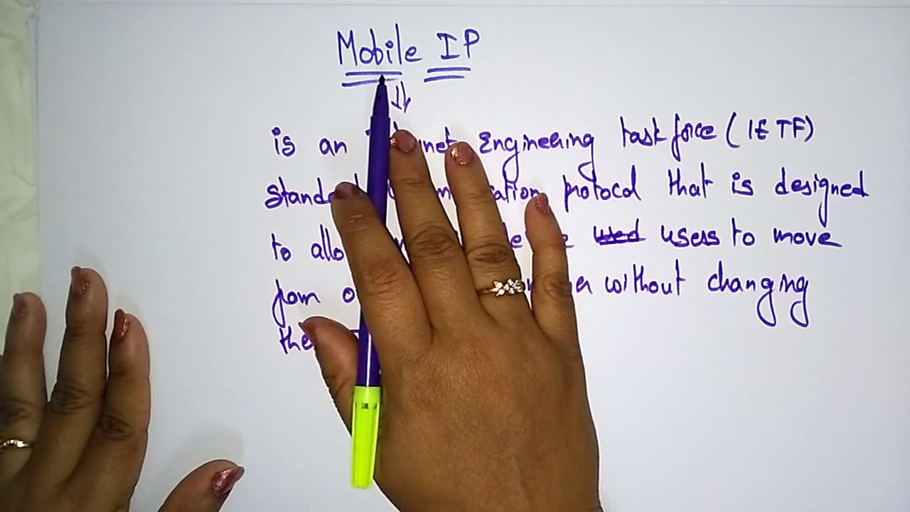Mobile ip in mobile computing | Design Goals | MC | Mobile Computing | Lec-37 | Bhanu Priya