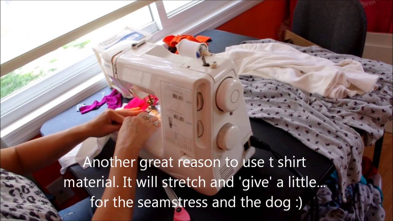Dog Hoodie pajamas with 4 legs made from t shirt