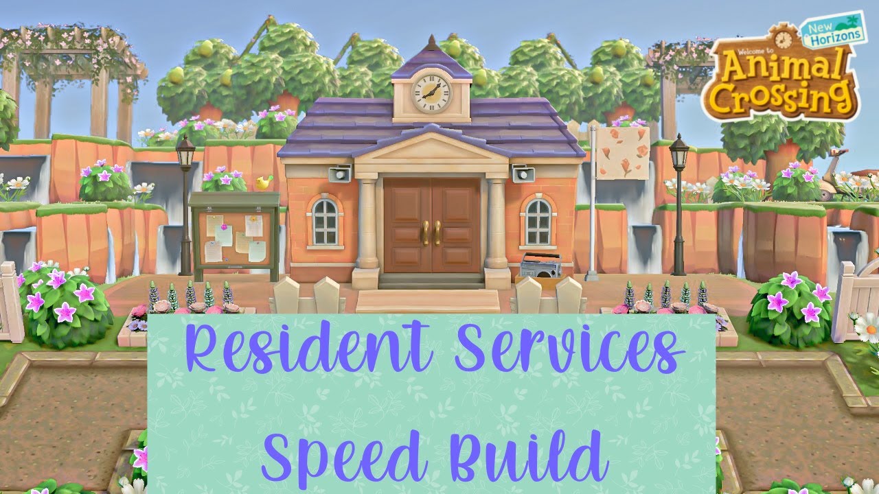 Decorating Resident Services with New Update Items! | Animal Crossing New Horizons