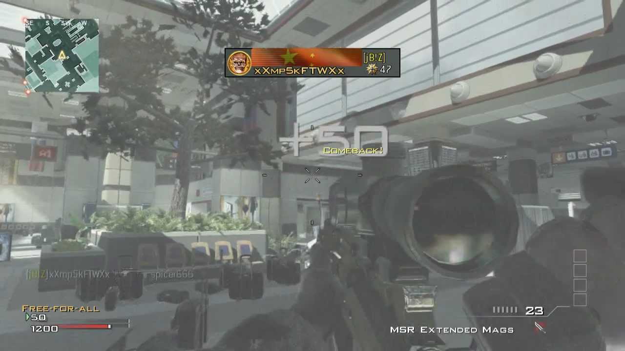 MW3: Sick Quickscope (Terminal) MSR w/ Extended Mags