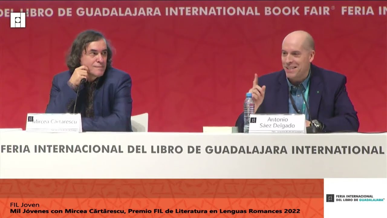 Mil Jóvenes con Mircea Cărtărescu, Premio FIL de Literatura en Lenguas Romances 2022