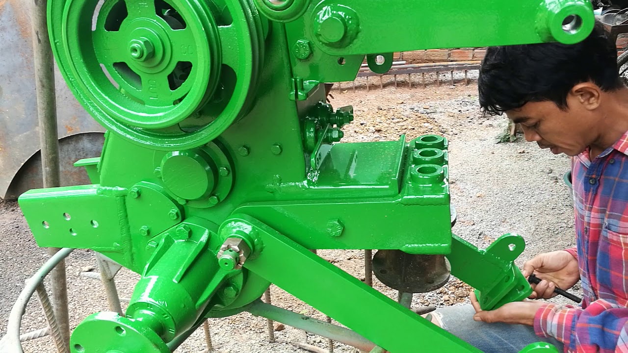 Svang Vichith recycling tractor in Cambodia