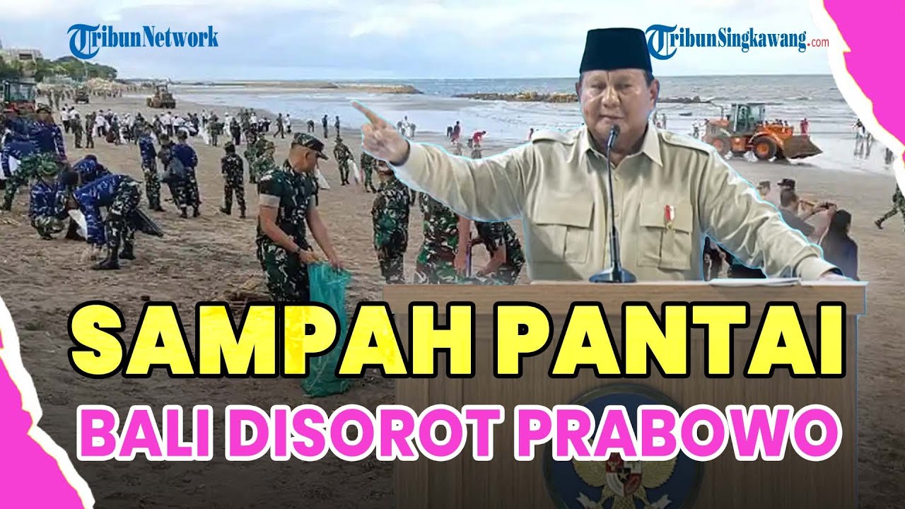 ®️🔴 SETELAH DITEGUR PRABOWO❗POLDA BALI DIBANTU TNI DAN WARGA LANGSUNG BERSIHKAN PANTAI DARI SAMPAH