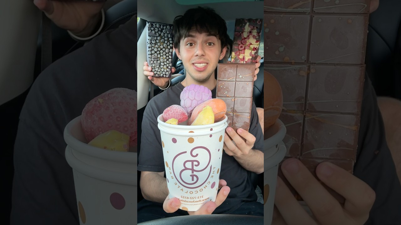 Trying the viral fruit ice cream online from The Chocolate Bar!