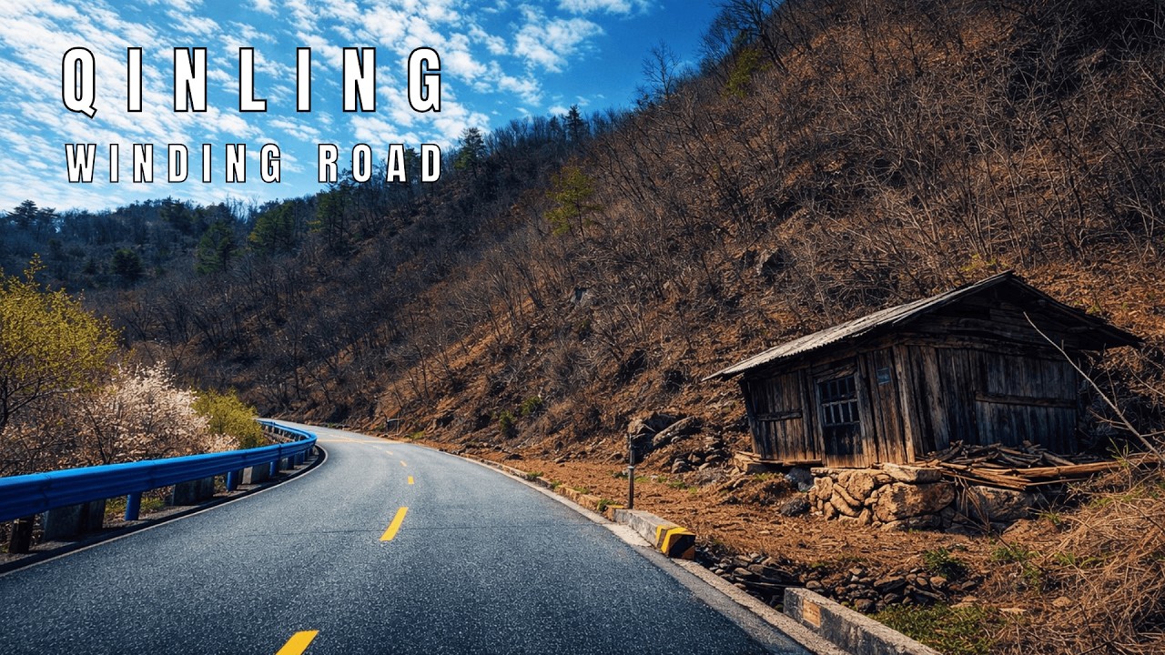 Qinling Mountains | Winding Mountain Road Drive from Jiangkou to Xunyangba | 4K POV