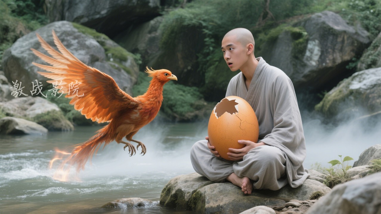Fantasy film!A young monk finds a mysterious egg—hatches a phoenix,and his fate is forever changed!