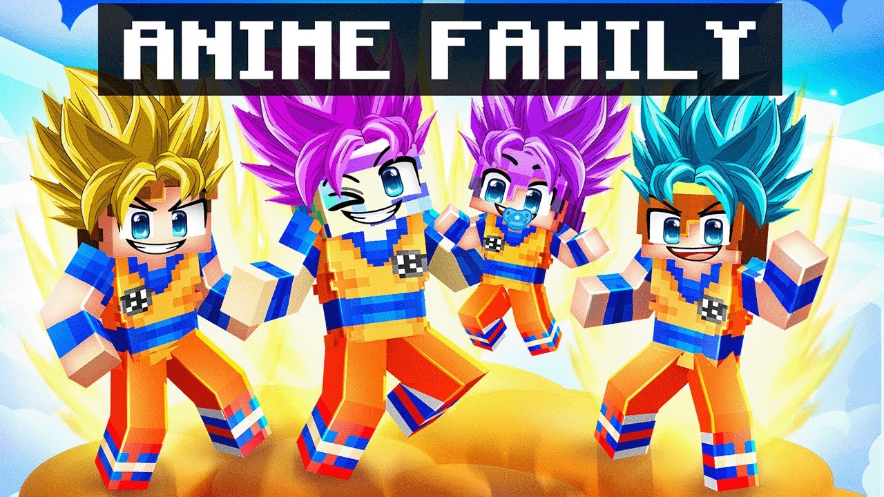Having a ANIME FAMILY In Minecraft!