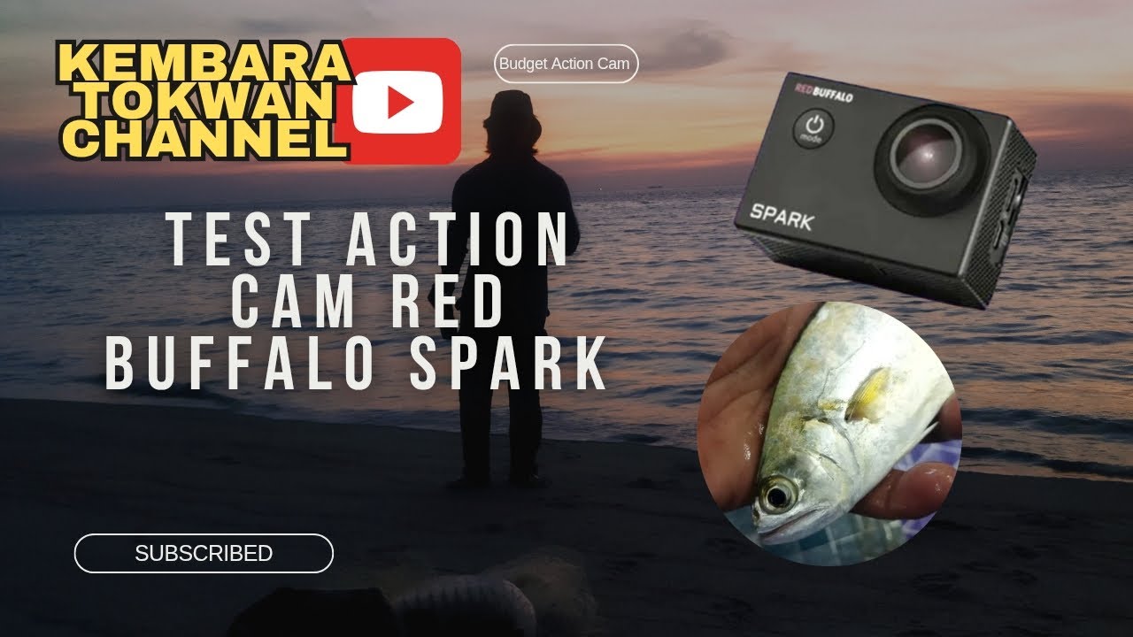 Testing Action Cam Brand Red Buffalo Spark | Jala Di Pantai #actioncam #menjala