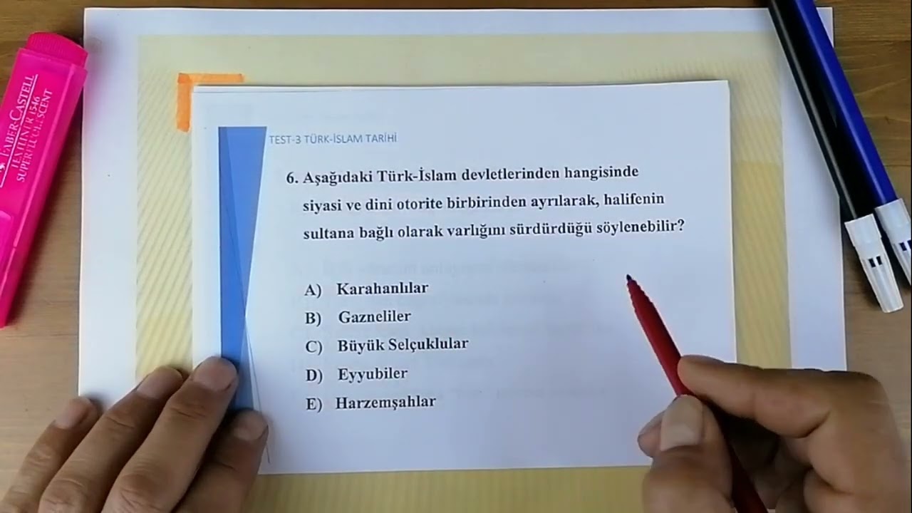 2022 KPSS TARİH SORU ÇÖZÜMÜ ( Türk İslam Tarihi ) - TEST3 (PDF t.me/TARIHMATIK1) - ERKAN AYRANCI