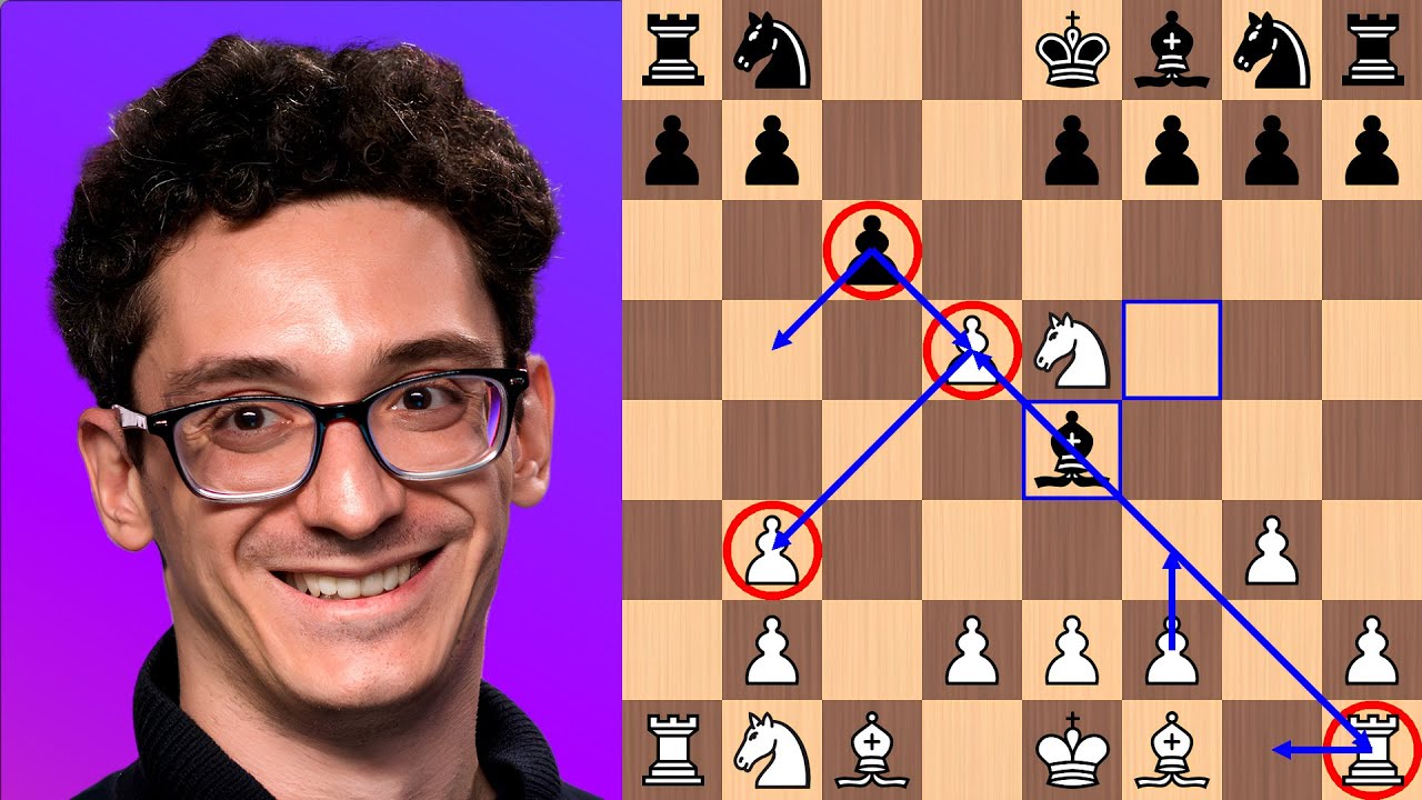 Caruana TRAPS Firouzja in 9 moves