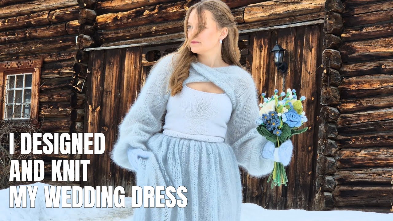 I Designed And Knit My Wedding Dress (And Crochet My Wedding Bouquet)