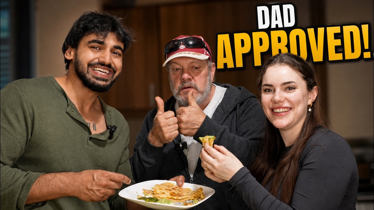Her Family Tries Aloo Paratha for the First Time 🇮🇳🇦🇺