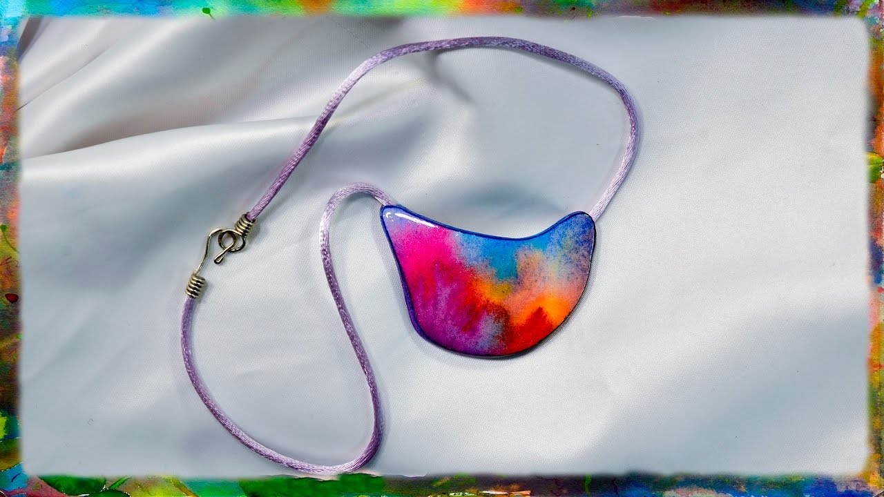 How to Create the Watercolor Paper Pendant, Part 2 by Ross Barbera