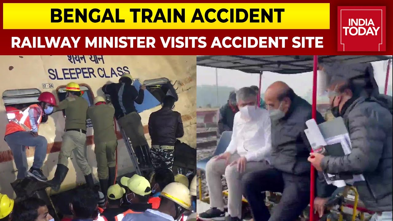 Nine Dead As 12 Coaches Of Bikaner Express Derail In Bengal, Railway Minister Visits Accident Site