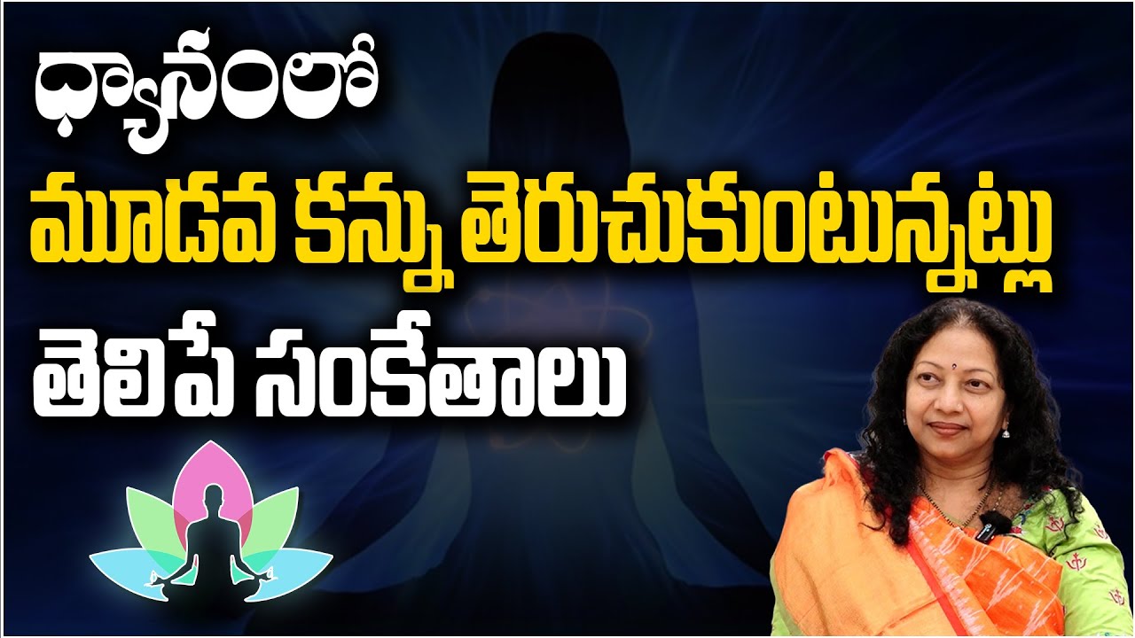 ధ్యానంలో మూడవ కన్ను తెరుచుకుంటున్నట్లు తెలిపే సంకేతాలు | Sadhrusya #thirdeye #sreesannidhitv