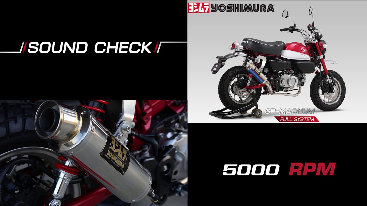 YOSHIMURA SOUND CHECK GP-MAGNUM FULL-SYSTEM FOR MONKEY 125