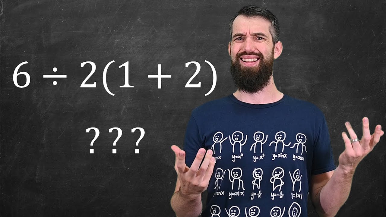 Math Prof answers 6&divide;2(1+2) = ? once and for all  ***Viral Math Problem***
