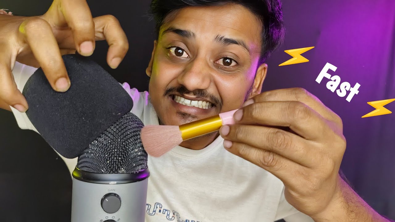 ASMR Fast 💅 Nail Tapping, Mic Scratching & Mouth Sounds 👄 for Tingles 