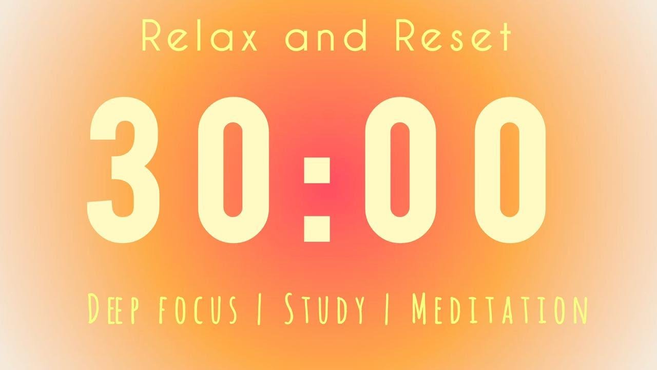30 Minute Yellow Aura Timer 🌟 New Year Focus & Positive Energy | Study, Manifestation & Fresh Start