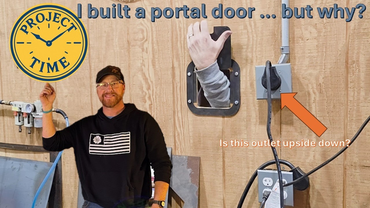 Adding a portal door so I can weld in warmth! 