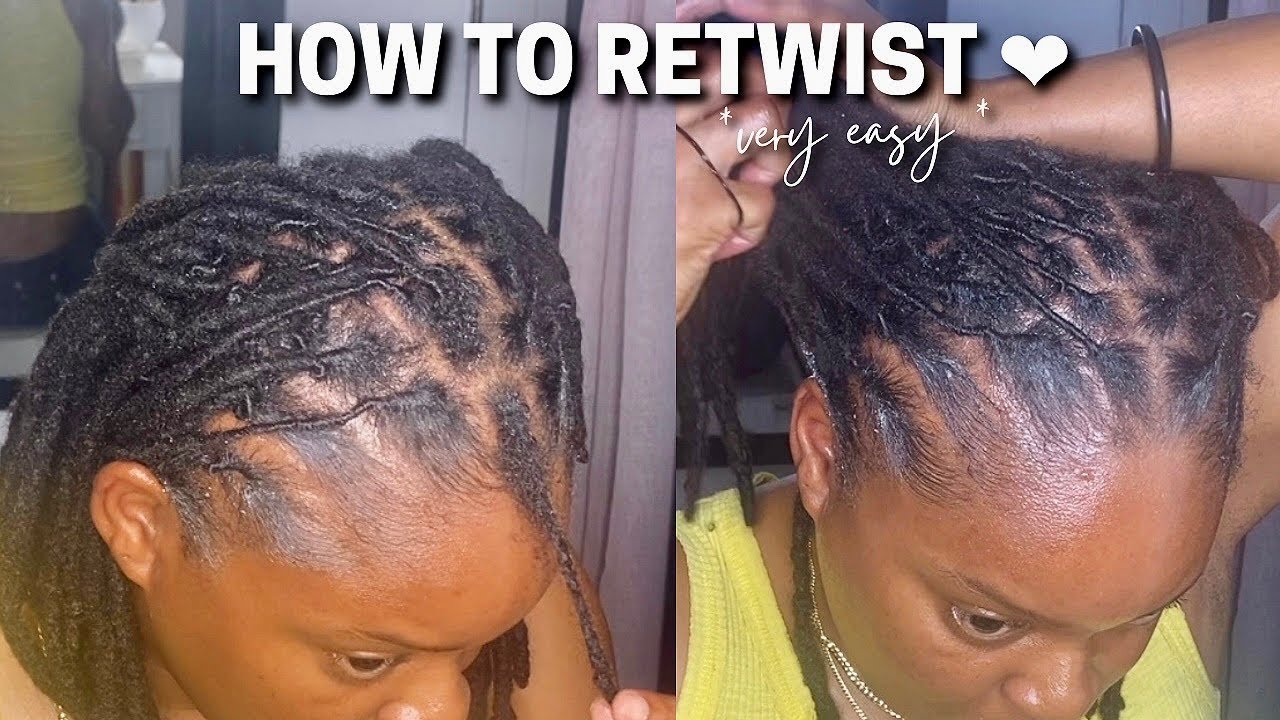 HOW I RETWIST MY LOCS USING ONLY OIL AND WATER