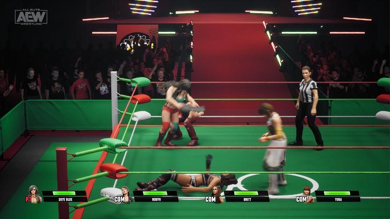 AEW: Fight Forever DrBritt Baker vs Skye Blue vs Robyn Renegade vs Yuka Sakazaki