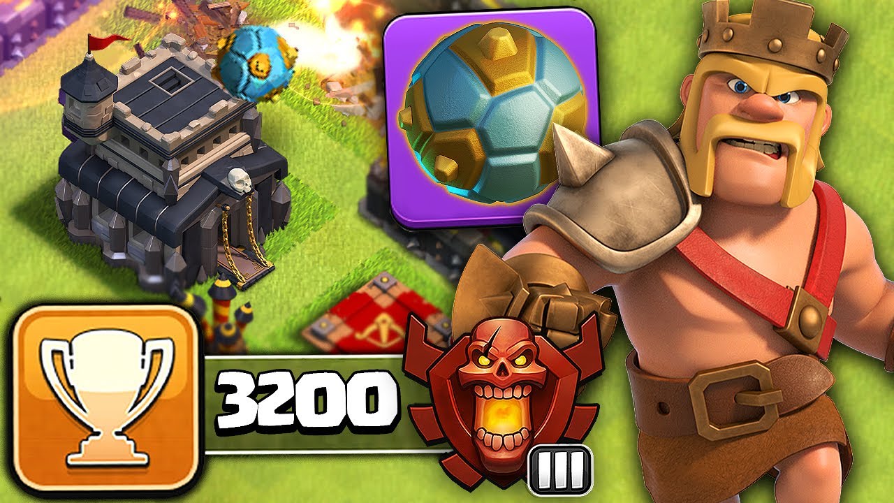 TH9 Trophy Pushing with Spiky Ball | Clash of Clans