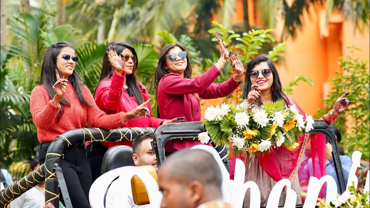 SWAG DULHANIYA’S JEEP ENTRY | FILMY BRIDAL WELCOME | DESTINATION WEDDING | SISTER KI SHAADI #NAMYA