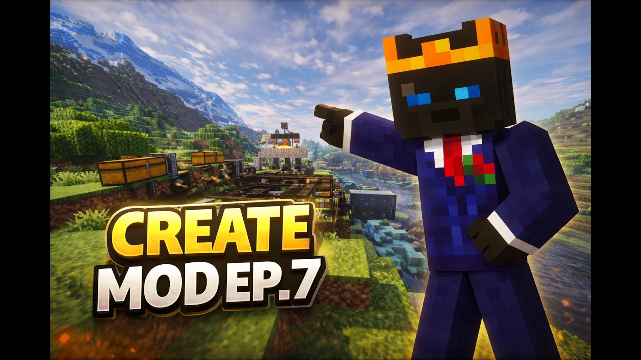 Ep. 7 | Ingeniero con el CREATE MOD ⚙️🤖 | TENEMOS HIERRO INFINITO |