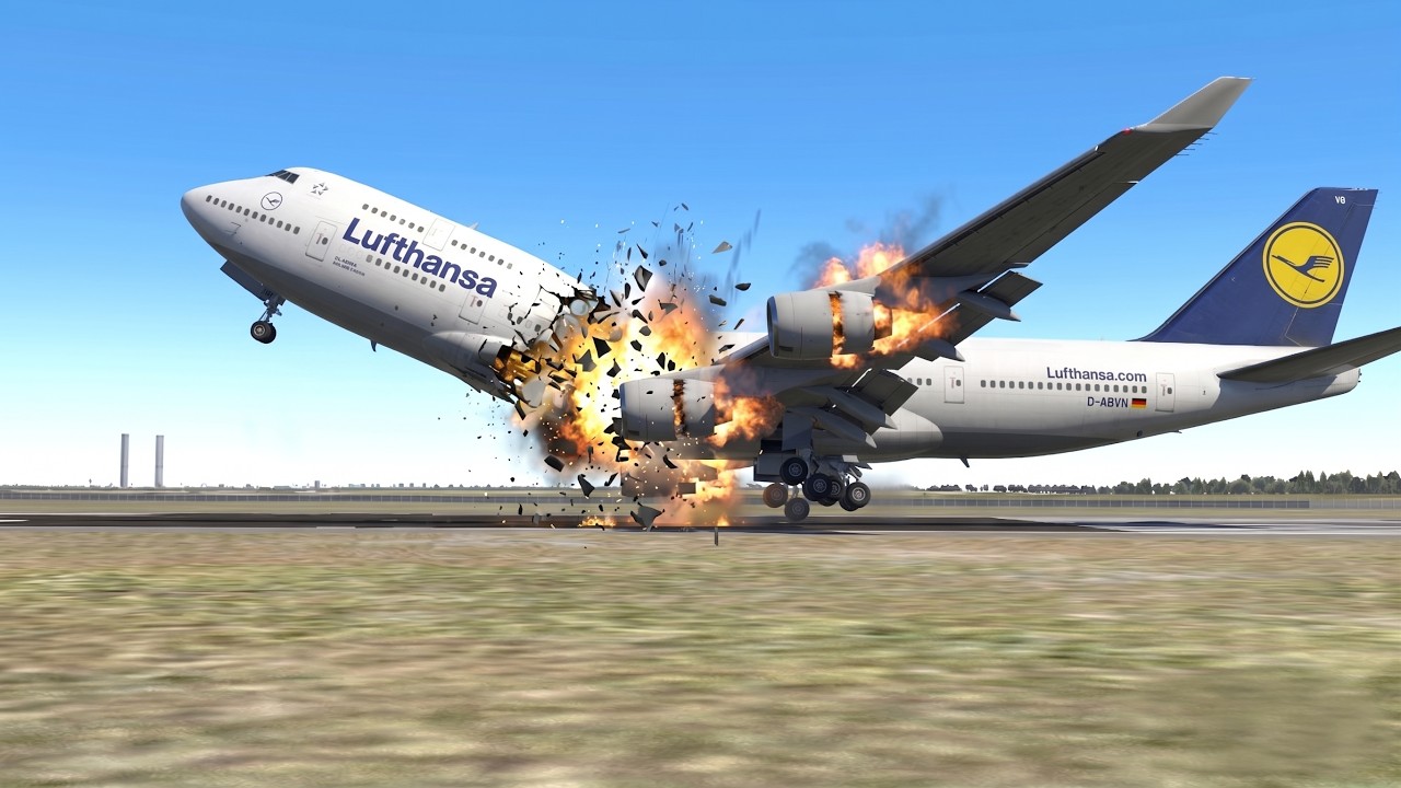 🔴 Boeing 747-400 FLAP ASYMMETRY | Emergency Landing at Courchevel (Uphill Runway) | X‑Plane 11