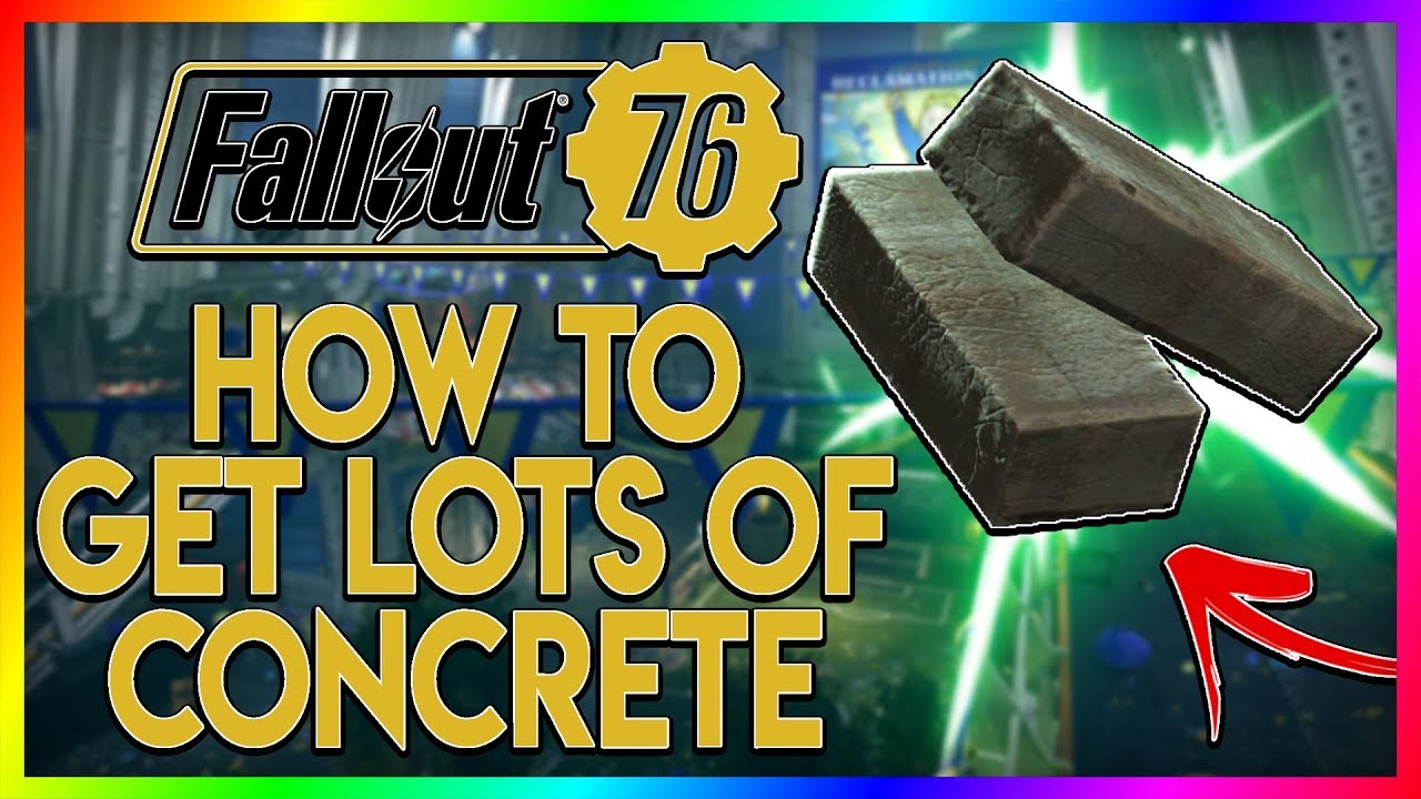 Fallout 76 - Best Place To Find Concrete