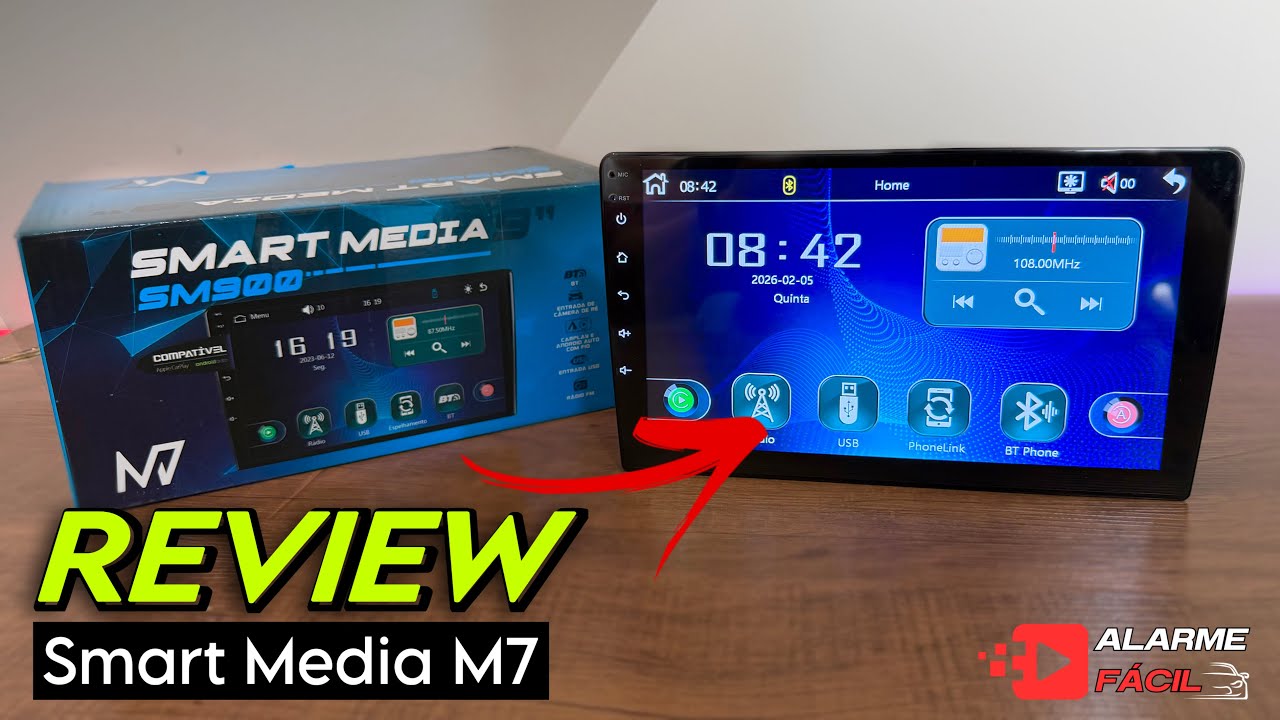 Demonstração Multimídia MP5 M7 ☑️ Smart Media Sm900 