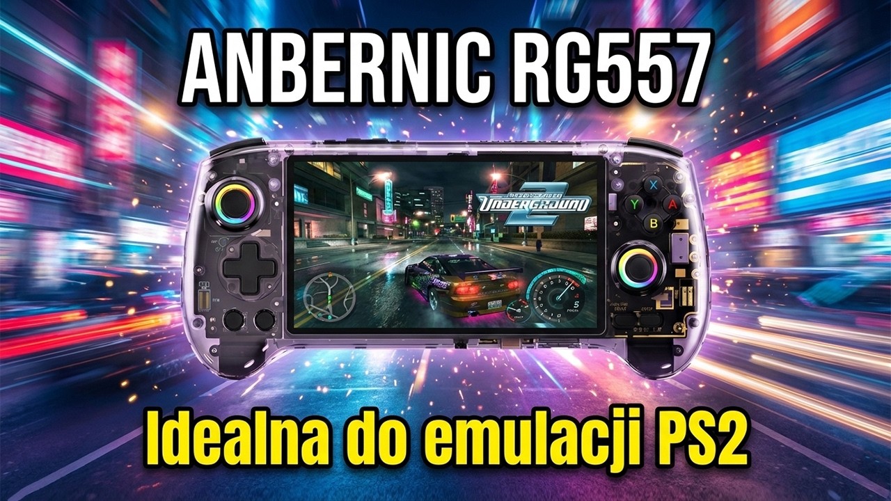 ANBERNIC RG557 &ndash; W końcu porządna retro konsola! PS2 działa jak trzeba!