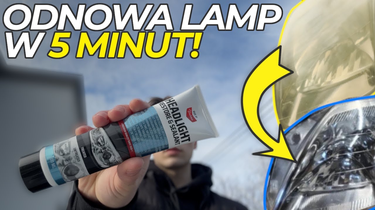 JAK ODNOWIĆ REFLEKTORY za 10 ZŁ? | TEST PASTY DO REGENERACJI LAMP