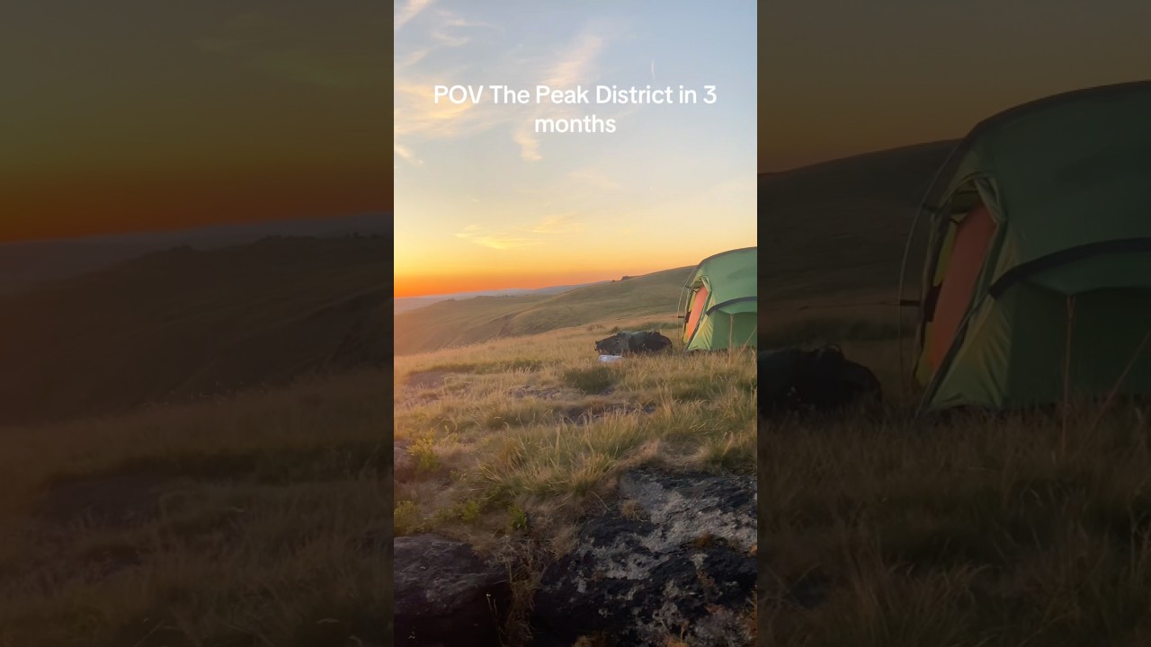 The Peak District in 3 months 🏞️ #hikinguk #wildcamping #peakdistrict