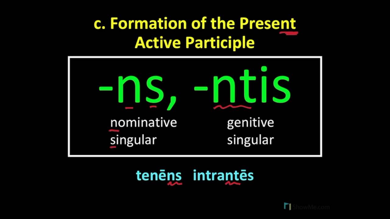 Present Active Participles