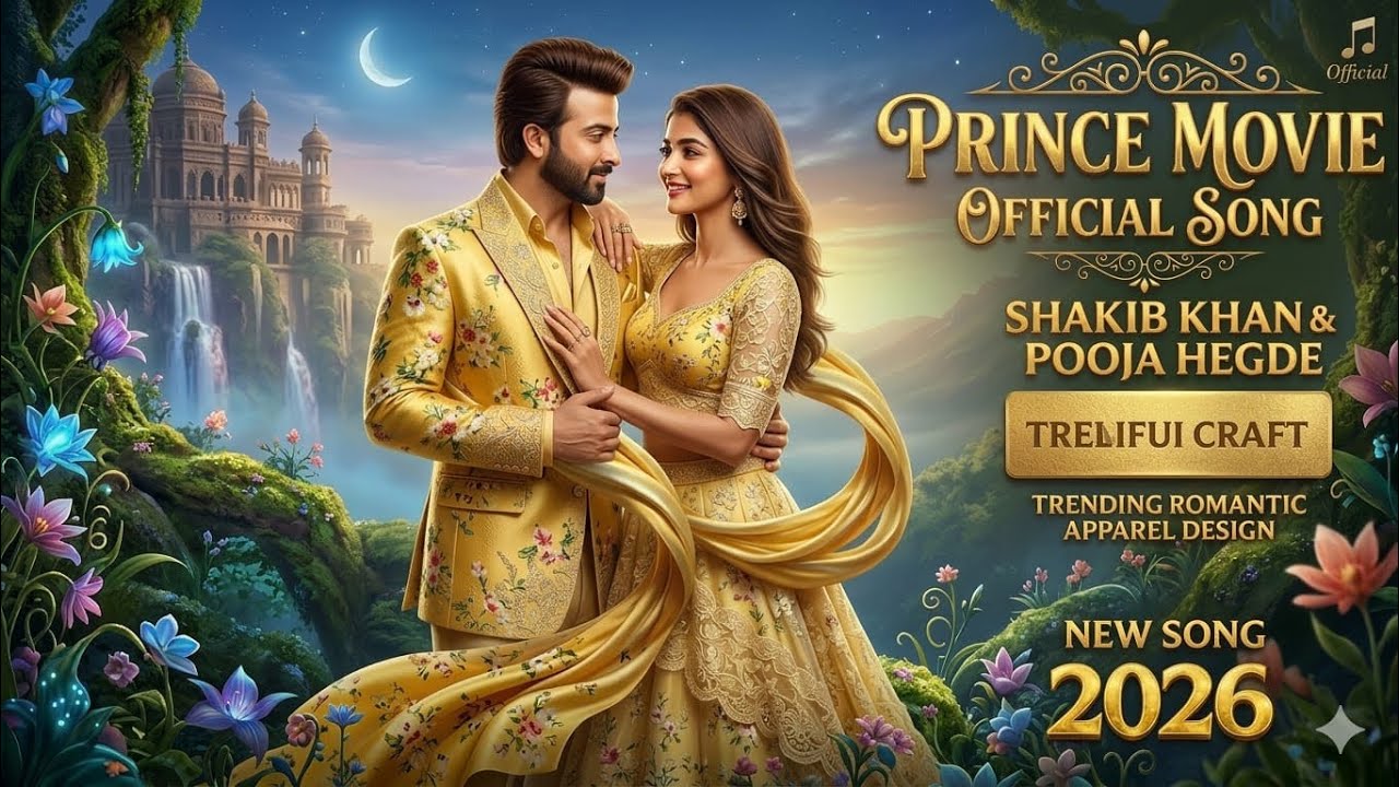 PRINCE MOVIE || OFFICIAL SONG || Shakib Khan and Pooja Hegde 2026 #viralsong​ #subscribe​ #song​