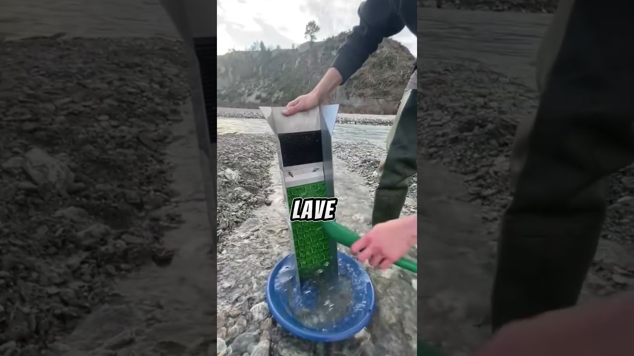 La Recherche d'Or dans une Rivi&egrave;re #orpaillage #chasseautr&eacute;sor #chercheur #riches #aventure #gold