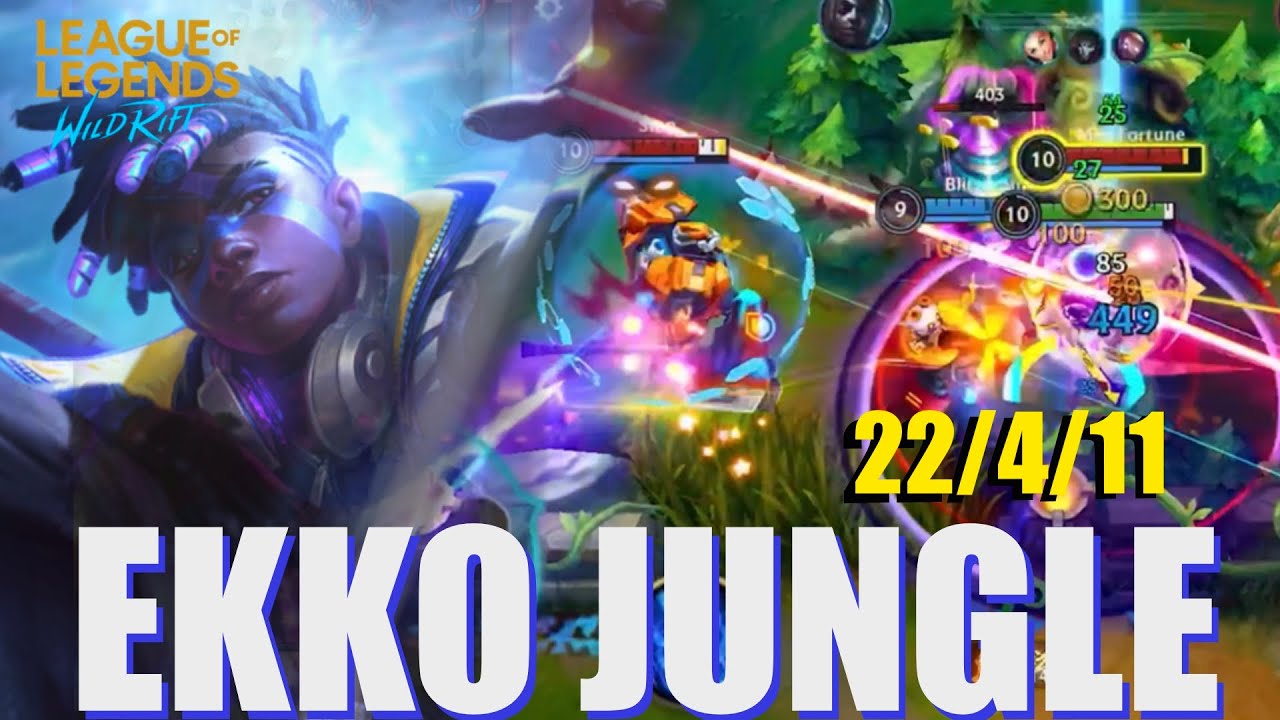 Wild Rift - EKKO 1v9 PERFECT JUNGLE GAMEPLAY - GM LOBBY