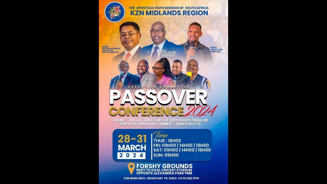 AFM KZN MIDLANDS REGION  PASSOVER CONFERENCE   - LAST DAY   SUNDAY