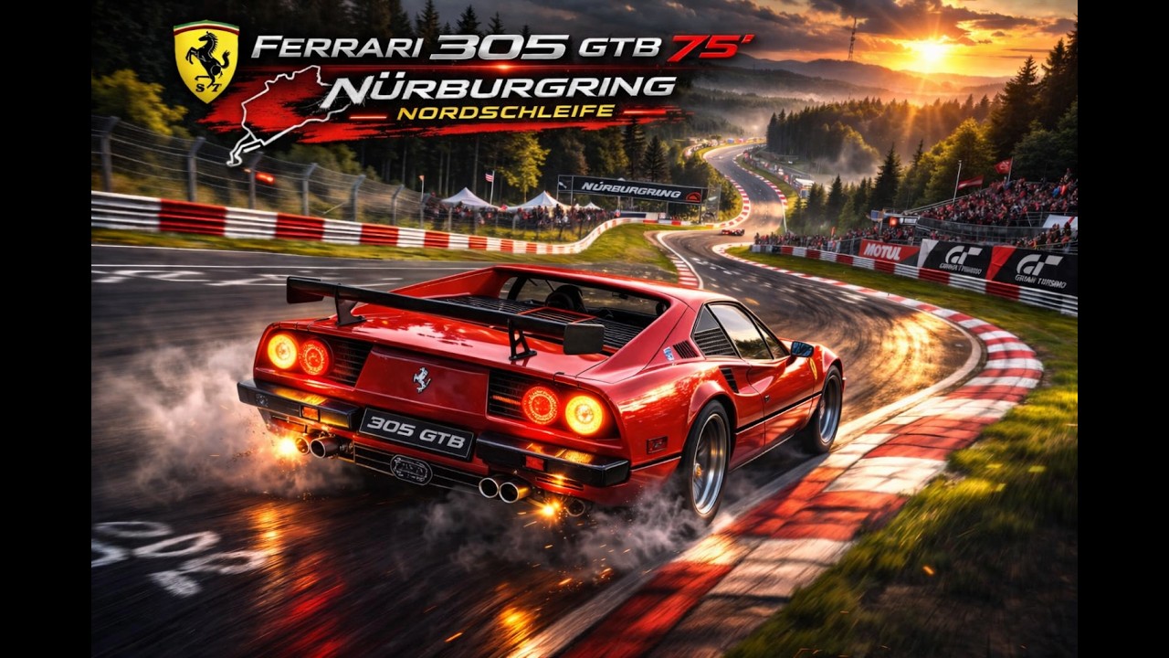 Gran Turismo 7 PS4 | Ferrari 308 GTB ’75 en Nürburgring Nordschleife