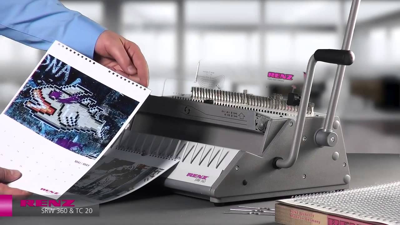 RENZ SRW 360 & TC 20 calendar binding kit