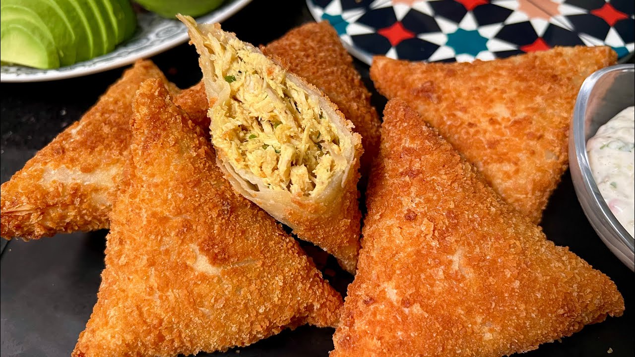 جديد رمضان 2024 بريوات بدجاج وصلصة البيشاميل مقرمشين ولذاااذ😋 مع طريقة الاحتفاظ