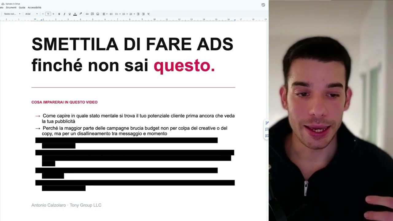 Fare questo è noioso, ma ti fa costruire ADS perfette