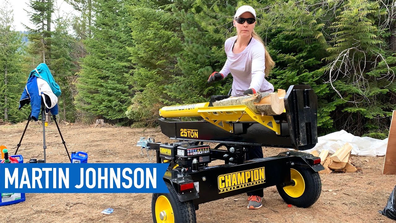 First Impressions Champion Log Splitter - SO EASY Anyone Can Split Wood!