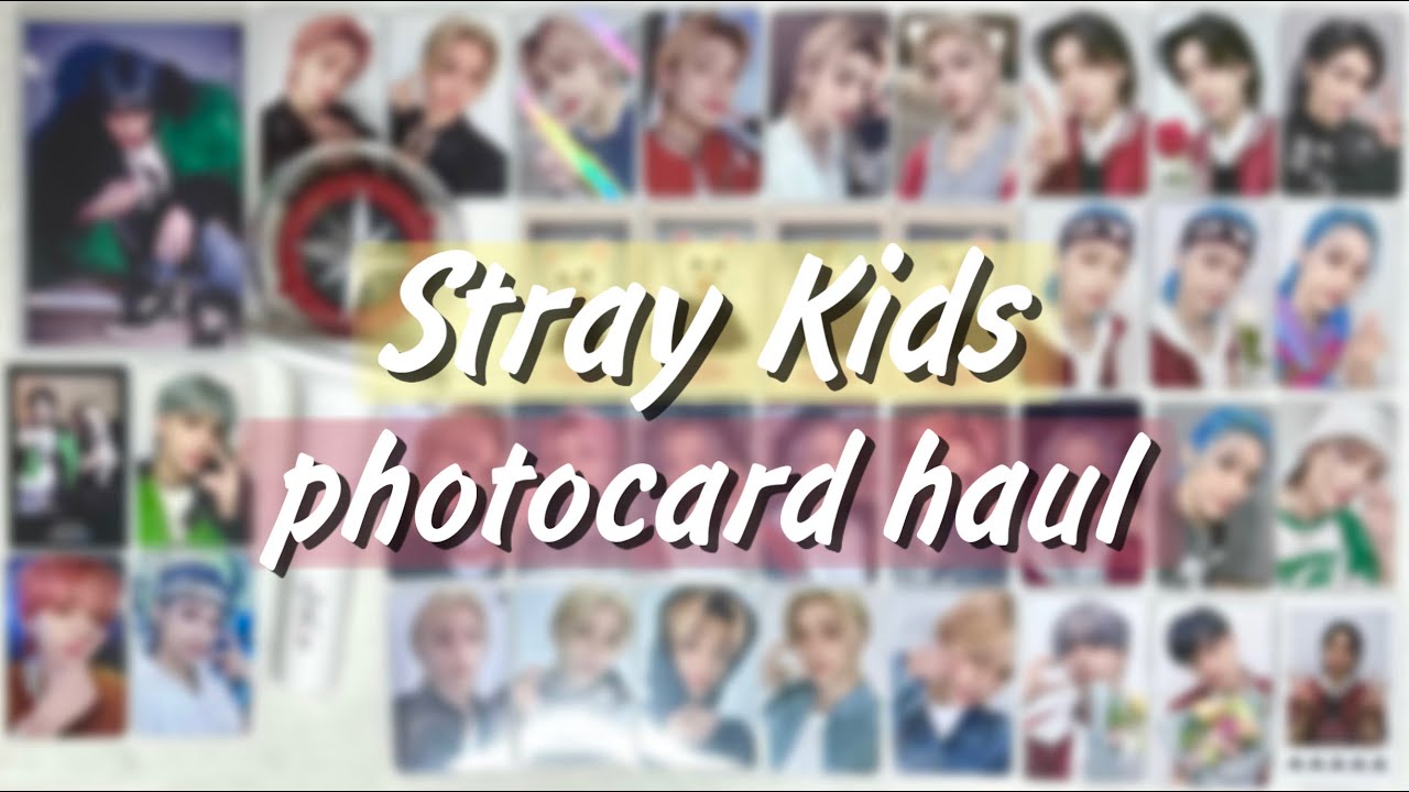 Огромная распаковка карт Хенджина и Феликса | Новый Lightstick Stray Kids