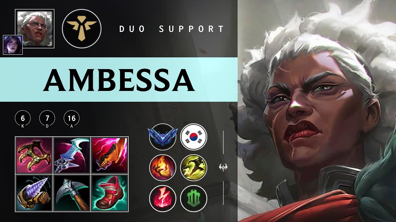 Ambessa Support vs Mel - KR Diamond Patch 25.22