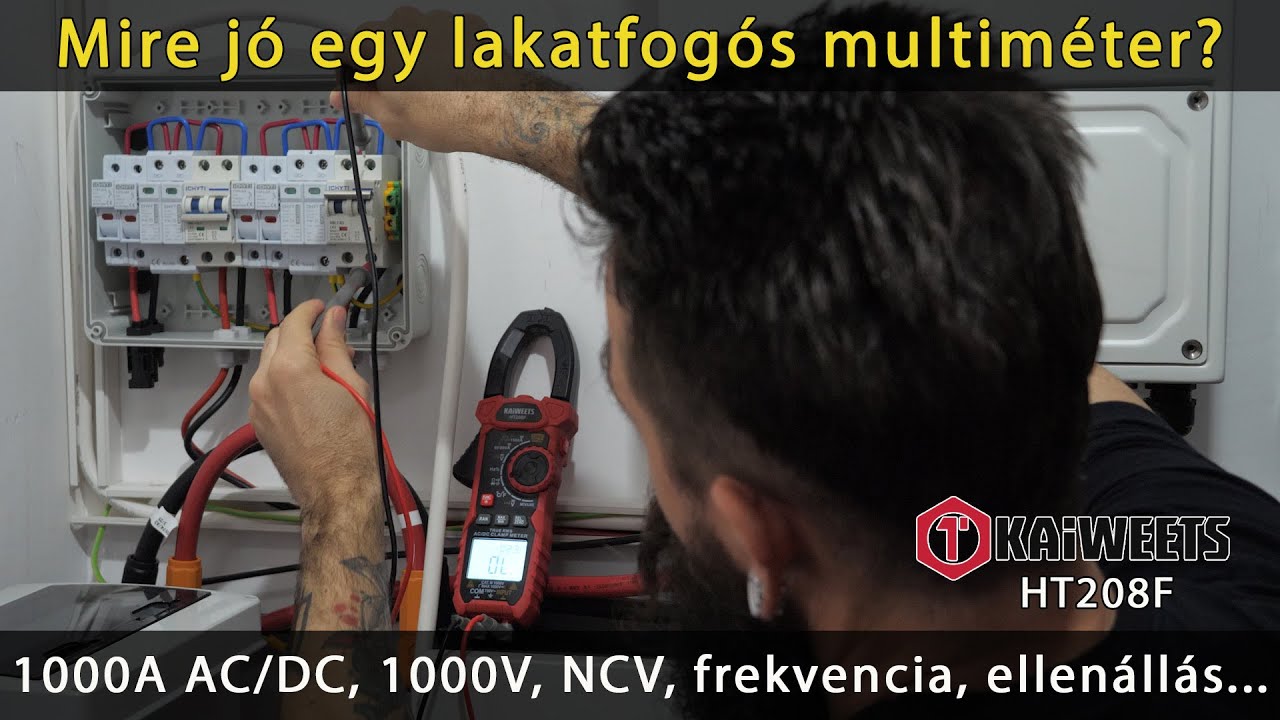 Mire jó egy lakatfogós multiméter? - Kaiweets HT208F lakatfogó 1000A AC/DC clamp meter
