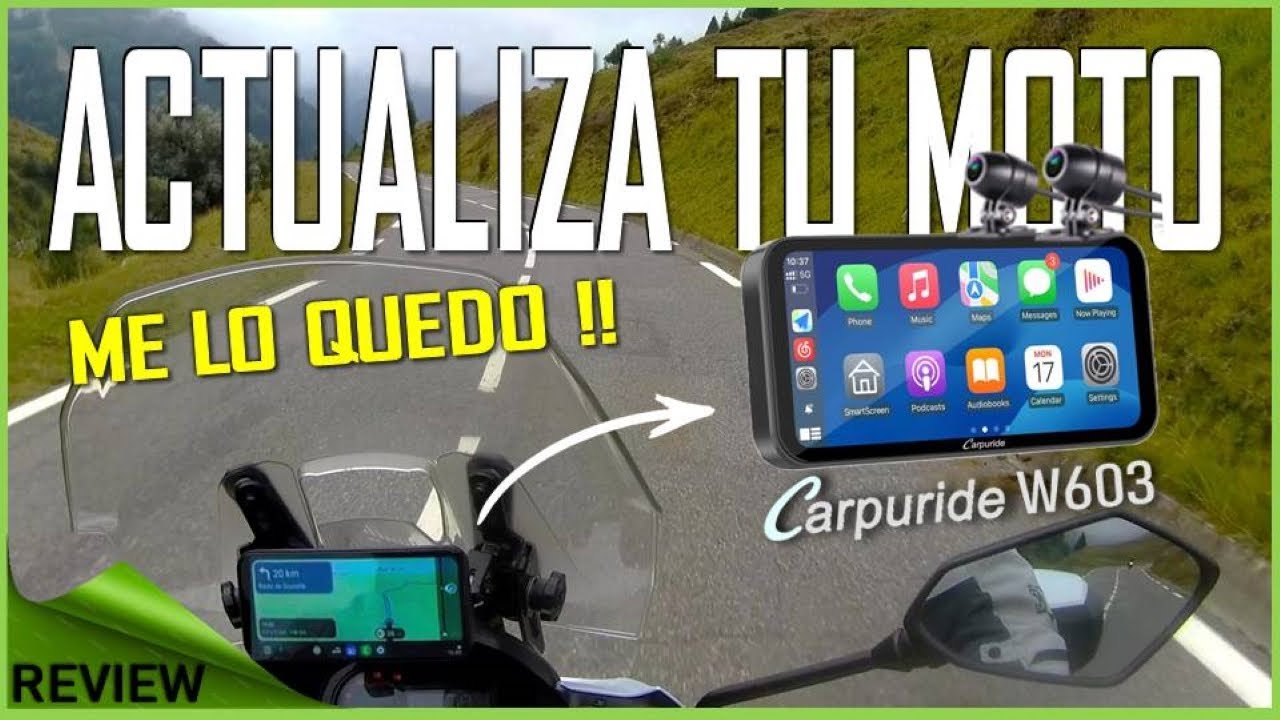 CARPURIDE W603 | APPLE CARPLAY - ANDROID AUTO | EL CARPLAY PREMIUM PARA TU MOTO